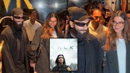 Soon To Be Parents Ranveer Singh & Deepika Padukone Spotted Together For The Screening Of Kalki 2898 AD