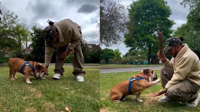 Lewis Hamilton, piloto de F1, listo para el GP de Gran Bretaña y presume un tierno momento con su mascota
