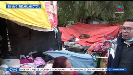Vecinos de la colonia Ciudad Lago, Nezahualcóyotl, se niegan a ir a un albergue tras incendio