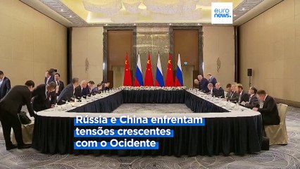 Vladimir Putin e Xi Jinping reuniram-se no Cazaquistão