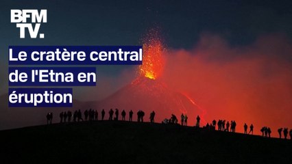 Italie: les images de l'éruption du cratère central de l'Etna