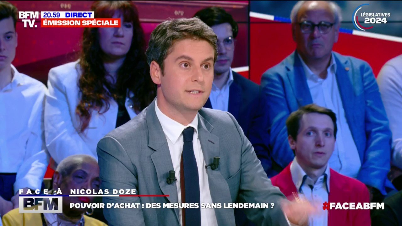 Gabriel Attal souhaite "revoir le système d'allègement de charges" pour que "les entreprises puissent plus facilement augmenter les salaires"
