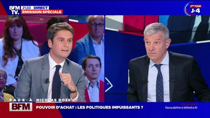 Législatives: "Le plein emploi est atteignable" assure Gabriel Attal