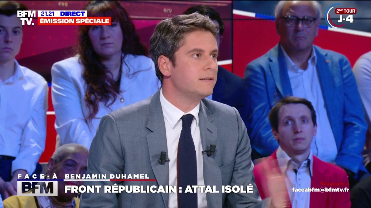 Gabriel Attal: "Tous les jours il y a des découvertes" sur les candidats du Rassemblement national