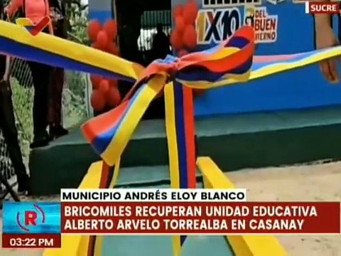 Sucre | Bricomiles recuperan espacios integrales de la Unidad Educativa Alberto Arvelo Torrealba