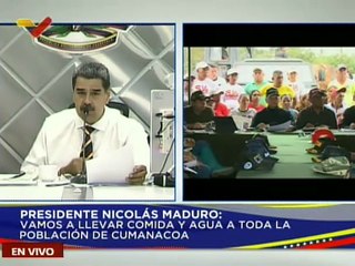 Pdte. Nicolás Maduro: Cumanacoa no está sola ni lo estará jamás, la amamos y la protegeremos