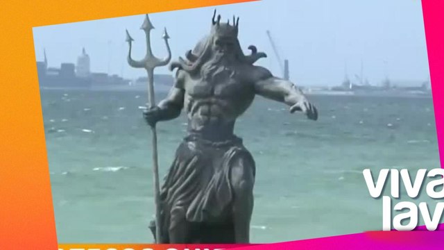 Yucatecos quieren destruir estatua de 'Poseidón'