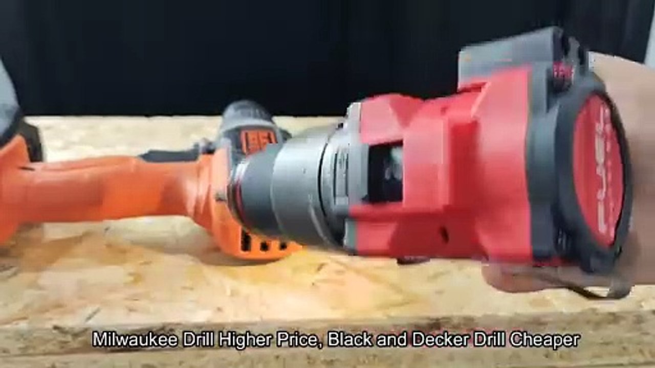 (Compared) Drills Black and Decker vs Milwaukee M12