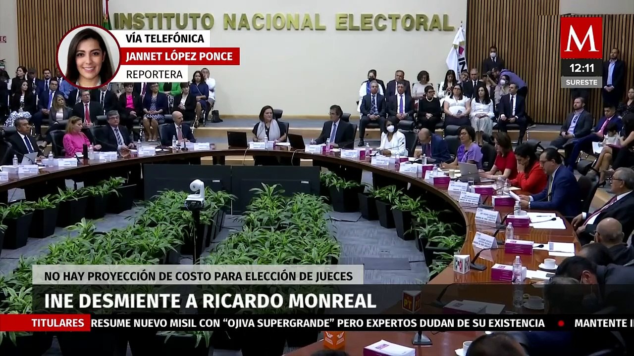 INE desmiente a Ricardo Monreal; no hay proyección de costo para elección de jueces