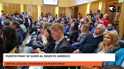 Puerto Piray se sumó al Digesto Jurídico