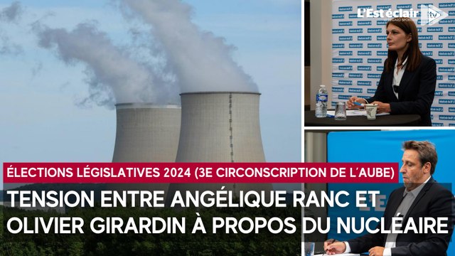 Tension entre Angélique Ranc et Olivier Girardin à cause du nucléaire lors du débat des législatives