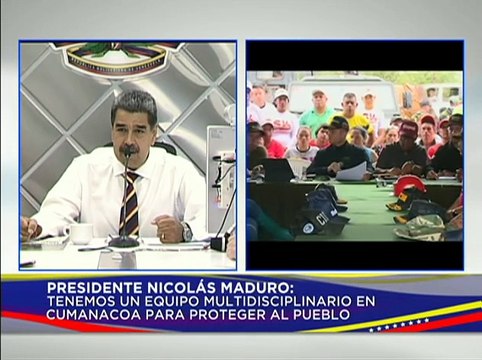 Jefe de Estado evalúa y atiende las zonas afectadas por las fuertes precipitaciones en Cumanacoa