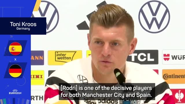 Rodri is a top player - Kroos