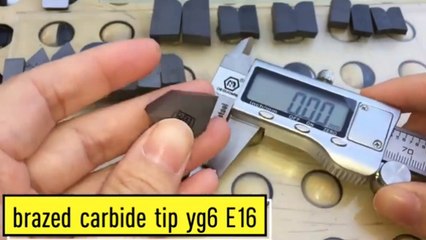 Top 6 Brazed Carbide tip YG6 E16 22*16*7mm