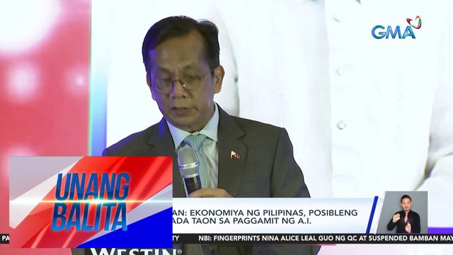 NEDA Sec. Balisacan – Ekonomiya ng Pilipinas, posibleng kumita ng P2.6T kada taon sa paggamit ng A.I. | Unang Balita