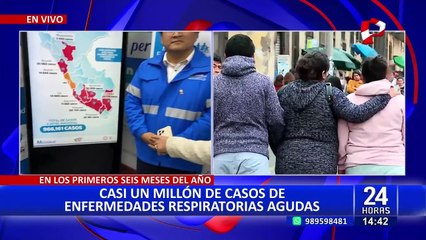 EsSalud reporta casi un millón de casos de enfermedades respiratorias en el primer semestre del año
