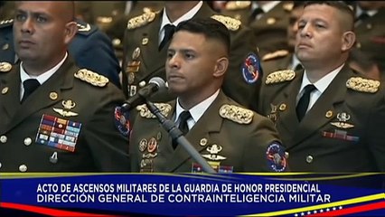 Jefe de Estado lidera Acto de Ascenso del Personal Profesional Militar de la GHP y de la DGCIM