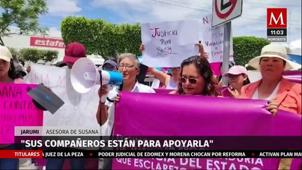 Pobladores se manifiestan en Casa de Justicia de Tehuacán; exigen justicia para Susy