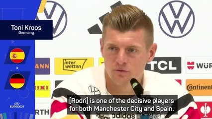 Rodri is a top player - Kroos