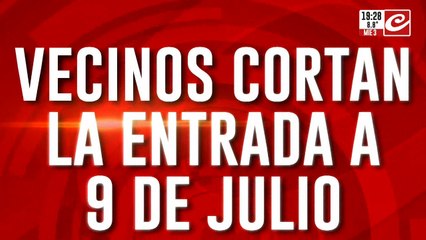 Desaparición de Loan: vecinos cortaron la entrada a 9 de Julio