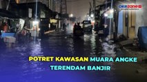 Akibat Rob dan Luapan Kali Adem, Kawasan Muara Angke Terendam Banjir