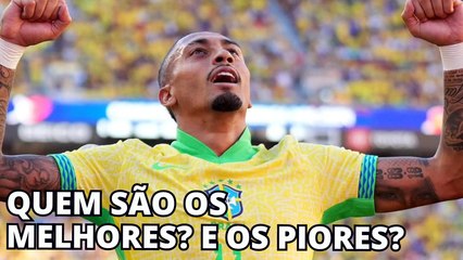Quem são os melhores e piores jogadores da Seleção Brasileira na Copa América 2024?