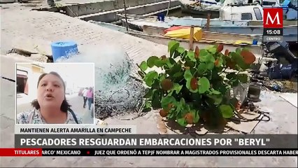 Los pobladores de Campeche se preparan ante la alerta amarilla por el huracán 'Beryl'
