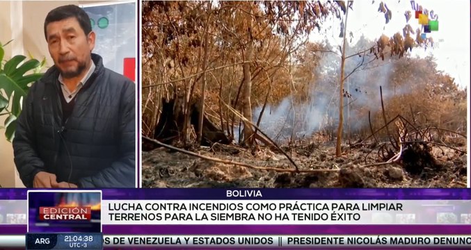 Defensa civil en Bolivia informó el crecimiento de focos de calor