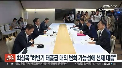 최상목 "하반기 태풍급 대외 변화 가능성에 선제 대응"