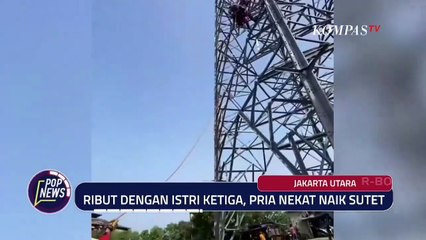 Ribut dengan Istri Ketiga, Seorang Pria Nekat Naik SUTET di Cilincing
