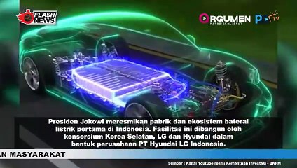 Presiden Joko Widodo Resmikan Pabrik Baterai Kendaraan Listrik PT Hyundai Lg Indonesia Terbesar Di Asia Tenggara