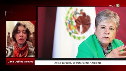 Alicia Bárcena, secretaria del ambiente: Carla Delfina Aceves.