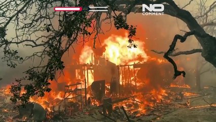 NO COMMENT: Los impactantes efectos de las llamas en los incendios forestales de California
