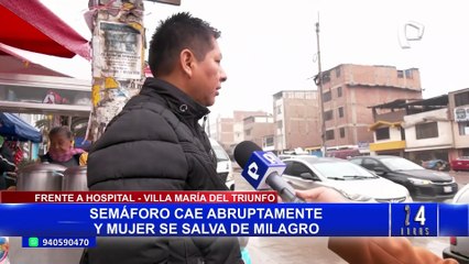 VMT: vecinos en riesgo por postes a punto de caer