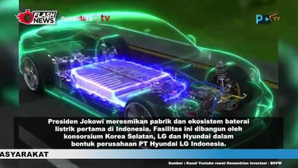 Peresmian Pabrik Baterai EV Terbesar di Asia Tenggara oleh Jokowi