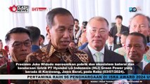 Statement Jokowi Usai Resmikan Pabrik Baterai Mobil Listrik Terbebsar Di Asia Tenggara