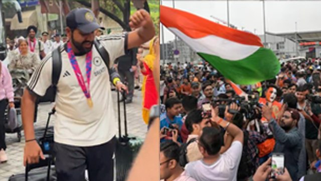 Team India Return Home : Grand Welcome After T20 World Cup Win, Rohit Sharma Dance & Celebration