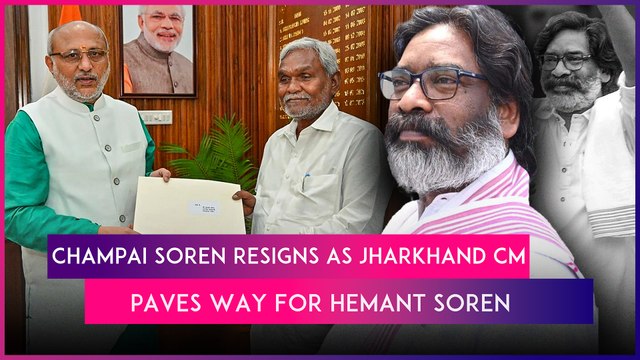 Champai Soren Resigns As Jharkhand Chief Minister, Hemant Soren Stakes Claim To Form Government