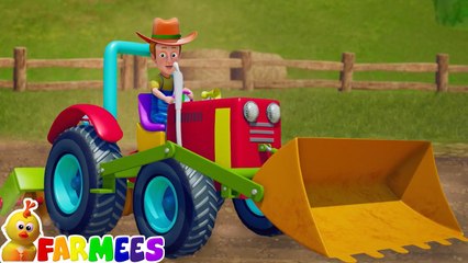 Wheels on the Tractor Nursery Rhyme & Cartoon Video for Babies by Farmees