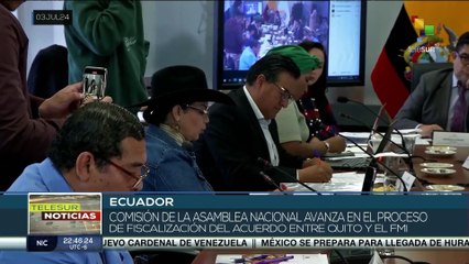 En Ecuador comisión de Asamblea Nacional avanza el proceso de fiscalización