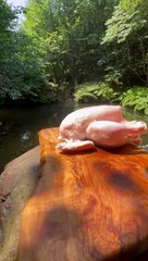 Chicken Stuffed with Rice Leaves #chicken #stuffedchicken #recipe #cooking #outdoorcooking