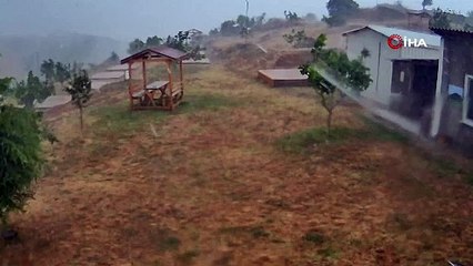 Tekirdağ'da hortum: Ortalık savaş alanına döndü