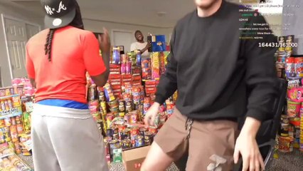 Encienden 1.000 fuegos artificiales en la habitación del streamer Kai Cenat