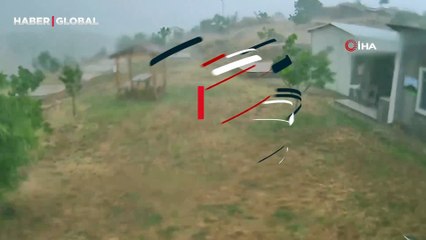 Tekirdağ'da şiddetli fırtına: Kamp alanı böyle yerle bir oldu