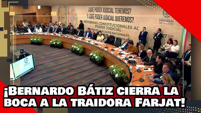 ¡VEAN! ¡Bernardo Bátiz le cierra la boca a la traidora Farjat por defender al poder per-judicial!