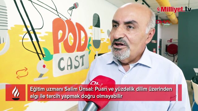 Eğitim uzmanı Salim Ünsal: Puan ve yüzdelik dilim üzerinden algı ile tercih yapmak doğru olmayabilir