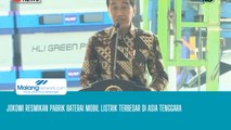 Jokowi Resmikan Pabrik Baterai Mobil Listrik Terbesar di Asia Tenggara