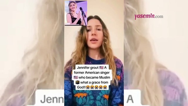 Müslüman olan Amerikalı şarkıcı Jennifer Grout Kuran tilavetiyle kulakların pasını sildi