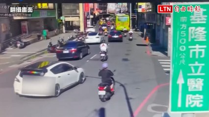 基隆街頭超車糾紛演變成「碰碰車」遊戲 🚗 警方約談兩車主