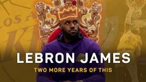 LeBron James - Two more years at the Lakers